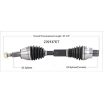 Order New CV Shaft by WORLDPARTS - 239137ET For Your Vehicle