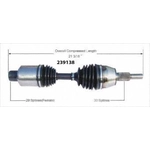 Order New CV Shaft by WORLDPARTS - 239138 For Your Vehicle