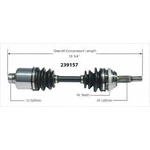 Order New CV Shaft by WORLDPARTS - 239157 For Your Vehicle