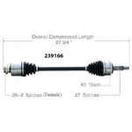Order New CV Shaft by WORLDPARTS - 239166 For Your Vehicle