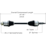 Order Arbre CV neuf de WORLDPARTS - 239168 For Your Vehicle