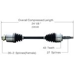 Order New CV Shaft by WORLDPARTS - 239168 For Your Vehicle