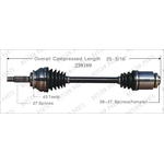Order Arbre CV neuf par WORLDPARTS - 239169 For Your Vehicle