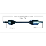 Order New CV Shaft by WORLDPARTS - 239173 For Your Vehicle