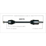 Order New CV Shaft by WORLDPARTS - 239174 For Your Vehicle