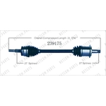 Order Arbre CV neuf par WORLDPARTS - 239175 For Your Vehicle