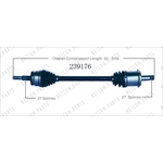 Order New CV Shaft by WORLDPARTS - 239176 For Your Vehicle