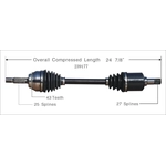 Order New CV Shaft by WORLDPARTS - 239177 For Your Vehicle