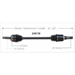 Order New CV Shaft by WORLDPARTS - 239178 For Your Vehicle