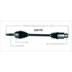 Order New CV Shaft by WORLDPARTS - 239179 For Your Vehicle