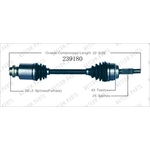 Order Arbre CV neuf par WORLDPARTS - 239180 For Your Vehicle