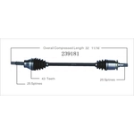 Order New CV Shaft by WORLDPARTS - 239181 For Your Vehicle