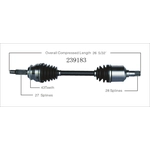 Order New CV Shaft by WORLDPARTS - 239183 For Your Vehicle
