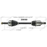 Order New CV Shaft by WORLDPARTS - 239193 For Your Vehicle