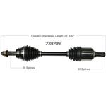 Order New CV Shaft by WORLDPARTS - 239209 For Your Vehicle