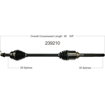 Order WORLDPARTS - 239210 - New CV Shaft For Your Vehicle