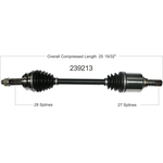 Order New CV Shaft by WORLDPARTS - 239213 For Your Vehicle