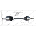 Order New CV Shaft by WORLDPARTS - 249004 For Your Vehicle