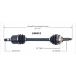 Order New CV Shaft by WORLDPARTS - 249010 For Your Vehicle