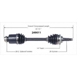 Order New CV Shaft by WORLDPARTS - 249011 For Your Vehicle