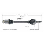 Order New CV Shaft by WORLDPARTS - 249053 For Your Vehicle