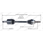 Order New CV Shaft by WORLDPARTS - 249055 For Your Vehicle