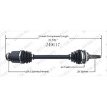 Order New CV Shaft by WORLDPARTS - 249117 For Your Vehicle