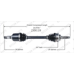 Order New CV Shaft by WORLDPARTS - 249118 For Your Vehicle