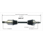 Order New CV Shaft by WORLDPARTS - 249137 For Your Vehicle