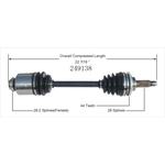 Order Arbre CV neuf par WORLDPARTS - 249138 For Your Vehicle