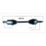 Order Arbre CV neuf par WORLDPARTS - 249141 For Your Vehicle
