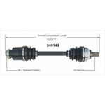 Order New CV Shaft by WORLDPARTS - 249143 For Your Vehicle