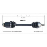 Order New CV Shaft by WORLDPARTS - 249145 For Your Vehicle