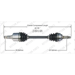 Order New CV Shaft by WORLDPARTS - 249148 For Your Vehicle