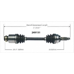 Order New CV Shaft by WORLDPARTS - 249151 For Your Vehicle