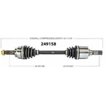 Order New CV Shaft by WORLDPARTS - 249158 For Your Vehicle