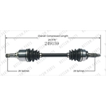 Order New CV Shaft by WORLDPARTS - 249159 For Your Vehicle