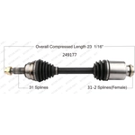 Order New CV Shaft by WORLDPARTS - 249177 For Your Vehicle