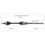 Order Arbre CV neuf par WORLDPARTS - 249212 For Your Vehicle