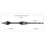 Order New CV Shaft by WORLDPARTS - 249220 For Your Vehicle