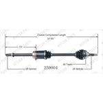 Order New CV Shaft by WORLDPARTS - 259004 For Your Vehicle
