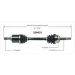 Order New CV Shaft by WORLDPARTS - 259021 For Your Vehicle