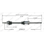 Order New CV Shaft by WORLDPARTS - 259023 For Your Vehicle