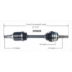 Order Arbre CV neuf par WORLDPARTS - 259029 For Your Vehicle