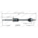 Order Arbre CV neuf par WORLDPARTS - 259030 For Your Vehicle