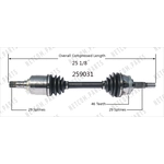 Order New CV Shaft by WORLDPARTS - 259031 For Your Vehicle