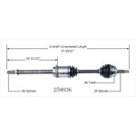 Order New CV Shaft by WORLDPARTS - 259036 For Your Vehicle