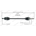 Order New CV Shaft by WORLDPARTS - 259048 For Your Vehicle