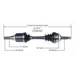 Order Arbre CV neuf par WORLDPARTS - 259049 For Your Vehicle