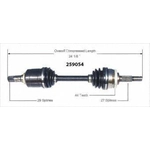 Order Arbre CV neuf par WORLDPARTS - 259054 For Your Vehicle